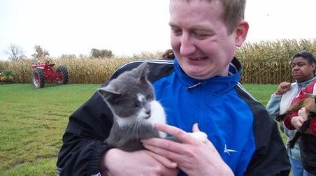 Man holding a Cat
